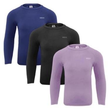 Imagem de Kit 3 Camisas Térmicas Selene Proteção UV50+ Juve-Unissex