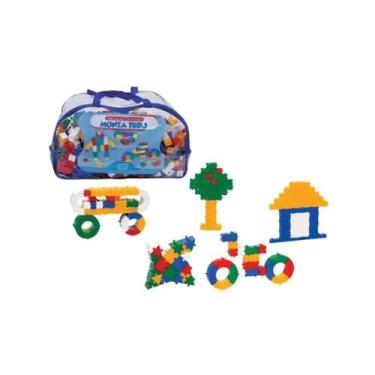 Imagem de Brinquedo Pedagógico Peças De Encaixe Monta Tudo 1000 Peças - Sonho de