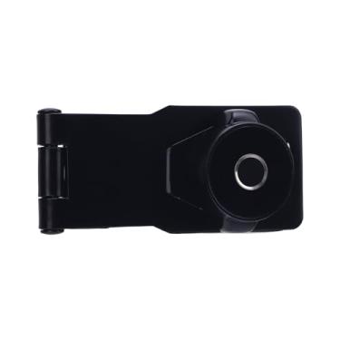 Imagem de Sunydog Fechadura de Porta de Segurança Com Impressão Digital Recarregável, Fechadura Armário Elegante para Decoração Interna e Externa, Liga Zinco Preta Resistente às Intempéries (Preto)