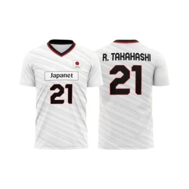Imagem de Camiseta Unissex De Voleibol Do Japão R Takahashi NO.21 Ishikawa NO.14