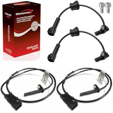 Imagem de Sensor de velocidade da roda ABS 4 peças: dianteiro traseiro esquerdo e direito compatível com Chevrolet 2010-2017 Equinox L4 2.4L V6 3.0L/3.6L, GMC 2010-2017 Terrain L4 2.4L V6 3.0L/3.6L