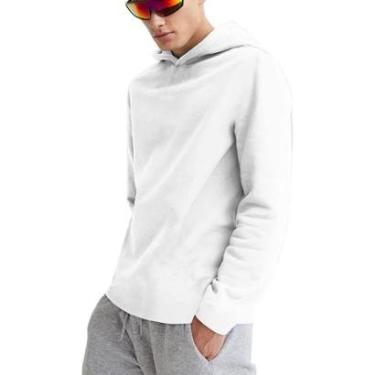 Imagem de Moletom Masculino Confort Estilo Com Capuz Qualidade Slim Fitness Top - Verde Escuro - EGG-Unissex