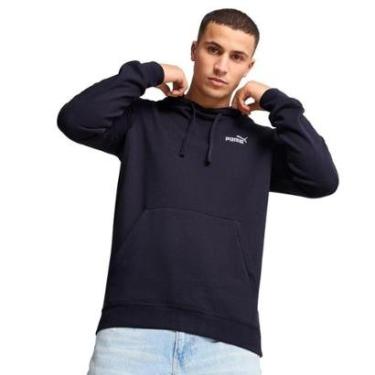 Imagem de Moletom Masculino Puma ESS Nº1 Logo Capuz Azul Marinho-Masculino