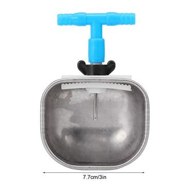 Imagem de Zerodis Bebedor Automático de Aço Inoxidável para Coelho, Tigela de Mamilo, água Com Conector T, 5 Peças, Acessório de Fazenda, Dispensador de água Animal (Camiseta grande de peça única em aço)