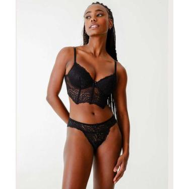 Imagem de Calcinha Biquíni Renda Marisa Preta-67173, Preto, G