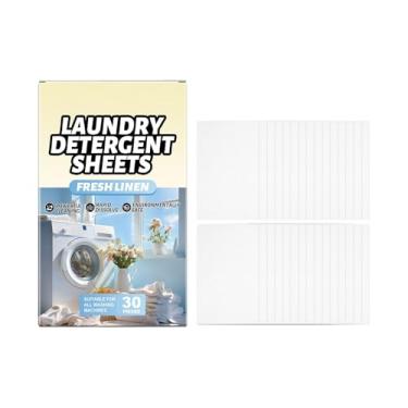 Imagem de Lençóis de lavanderia, eliminação de odores - Lençóis de detergente para roupas de máquina de lavar, para banheiro, casa, dormitório, apartamento, toalhas, camisa, blusa