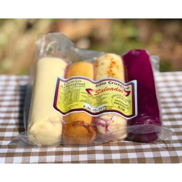 Imagem de Kit Provolones 4 peças Natural, temperado , defumado, ao vinho 500g - 