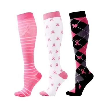 Imagem de Meias De Compressão Médicas Para Mulheres, 3 a 6 Pares, Meias Esportiv