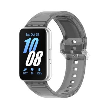Imagem de Pulseira De Silicone TPU Transparente Que Muda De Cor Para Samsung Fit