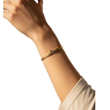 Imagem de Bracelete Feminino Diana Banhado a Ouro Semi Jóia Juliana Prado 39161