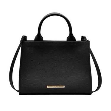 Imagem de Bolsa Feminina Petite Jolie Tote Média Tramado Marrom Escuro-Feminino