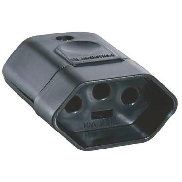 Imagem de Plugue Fêmea 2P+T 250 V 10 A Tramontina Preto