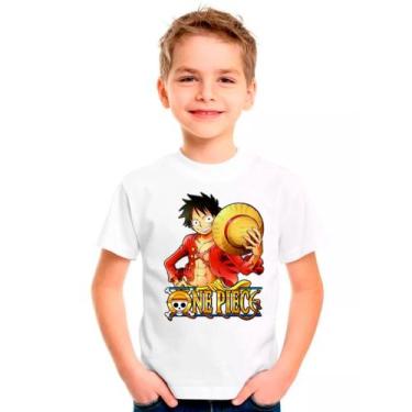 Imagem de Camiseta Desenho ONE PIECES Moda Infantil Roupa Criança 01 - DESIGN CA