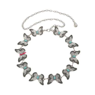 Imagem de Cinto De Cintura Feminino Retrô Boêmio Étnico De Alta Qualidade Com Co