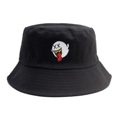 Imagem de Chapéu de sol unissex bordado Bucket Hat Boo Ghost para mulheres - yiw