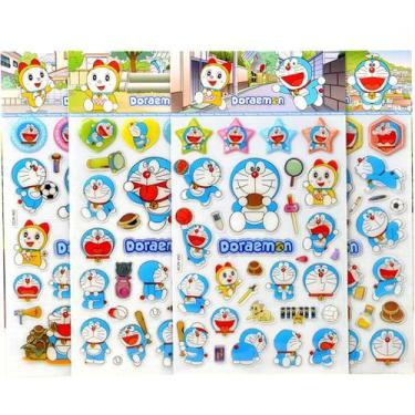 Imagem de Adesivos Puffy Doraemons em PVC para crianças, decoração DIY - yiweisa
