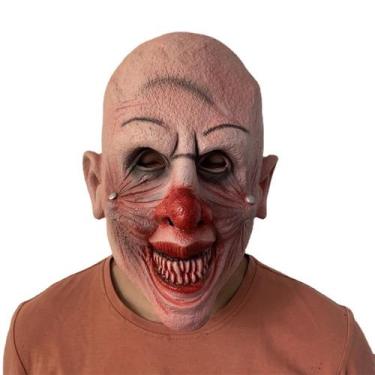 Imagem de Chapéu de palhaço, máscara facial completa de látex, nariz vermelho, t