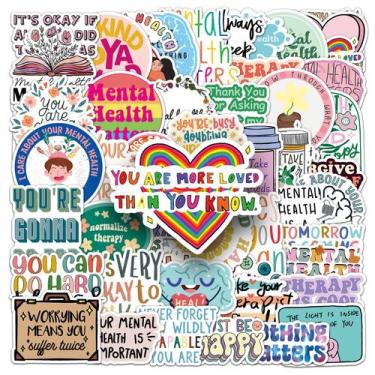 Imagem de Lote de adesivos: 50 unidades, saúde mental, prevenção da depressão - 