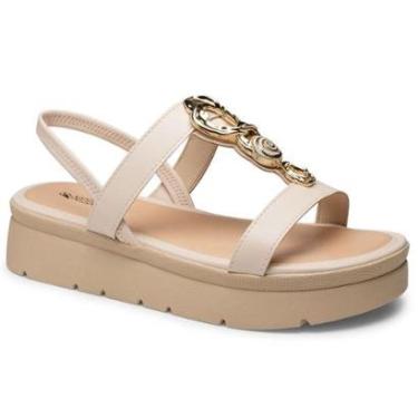 Imagem de Sandália Mississipi Flatform J0214 Feminino Creme-Feminino