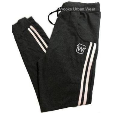Imagem de CALÇA DE MOLETOM WOOKS MASCULINA SARUEL SKINNY SPORT LUXO-Masculino