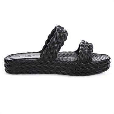 Imagem de Sandália Brizza Arezzo EVA Salto Baixo Preto - Feminino-Feminino