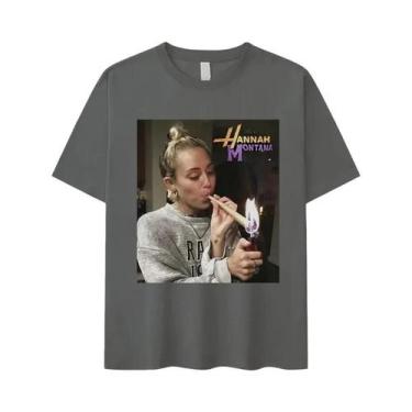 Imagem de Camiseta Vintage Oversized De Algodão Miley Cyrus Hannah Montana Para 