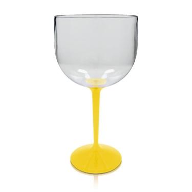 Imagem de Taça Gin Bicolor Amarela Acrílico Ps Krystalon