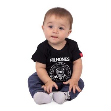 Imagem de Body Bebê Filhones Preto, m
