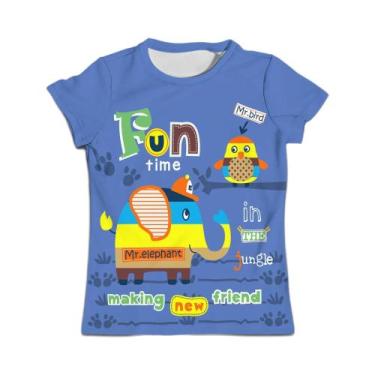 Imagem de Camiseta Gráfica De Dinossauro Para Meninos E Meninas, Manga Curta, Ro