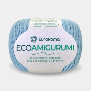 Imagem de Linha EcoAmigurumi 254 m - EuroRoma, 900 Azul Bebê