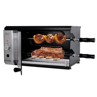 Imagem de Churrasqueira Elétrica 2 Espetos Rotativos Vertical 220V