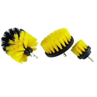 Imagem de Kit Jogo Escova de Limpeza para Furadeira 3 Peças Limpeza Pesada Estof