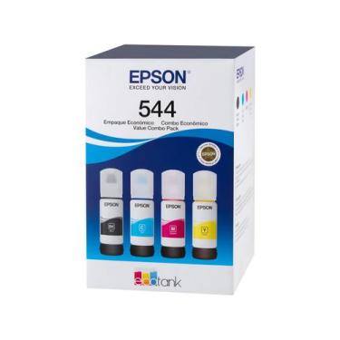 Imagem de Refil de Tinta Epson EcoTank T544520-4P - 4 Unidades, Preto, Ciano, Ma