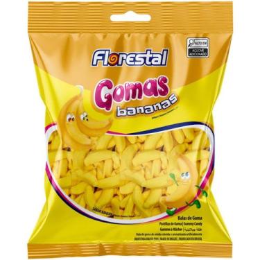 Imagem de Bala De Goma Bananas 5 Unidades De 200G - Florestal