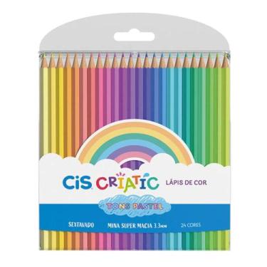 Imagem de Lápis de Cor Cis Criatic Pastel com 24 Cores