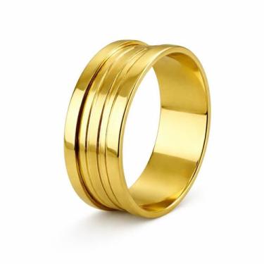 Imagem de Aliança em Ouro 18K 9,00 mm com Acabamento Diamantado - Justino Ribas,