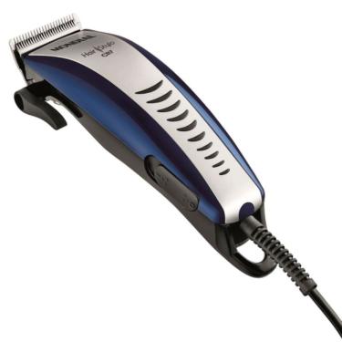 Imagem de Cortador de Cabelo CR07 - 8910-01 para Uso Doméstico com Lâmina em Aço Inoxidável com Fio Azul, Prata 110V