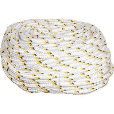 Imagem de Corda Multifilamento Trançada 19,0 mm x 110 m, Branca com Detalhes em 