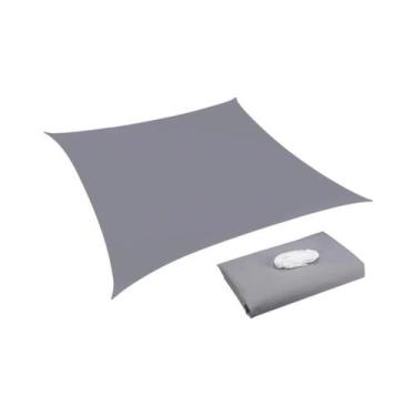Imagem de Toldo De Sombra Cinza Impermeável Com Bloqueio De 98% UV Para Pátio Ex