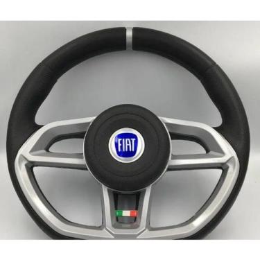 Imagem de Volante Esportivo Itália Palio 1996 97 98 99 2000 A 2013 Prata + Cubo 