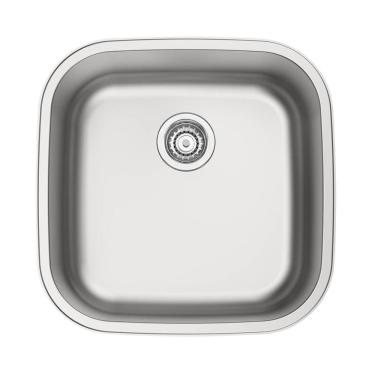 Imagem de Cuba de Embutir ou Sobrepor Tramontina Aria Maxi 40 BS em Aço Inox Acetinado 40x40 cm 94029102