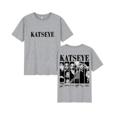 Imagem de Camisetas Gráficas Katseye De Estilo Coreano Vintage, Tamanho Grande, 