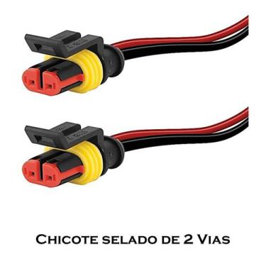 Imagem de KIT 2 Chicote para Lanterna Automóvel Caminhão Ônibus com Conector Sel