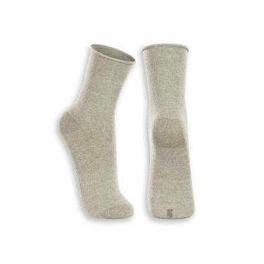 Imagem de Meia Lupo Sem Punho Algodão Masculina 1275-011, Bege mescla, UN