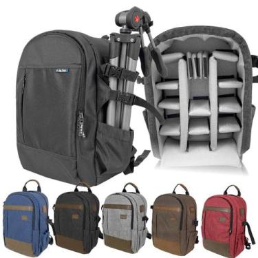 Imagem de Mochila Fotografica Robusta para Notebook Tripé Varias cores Preto - A
