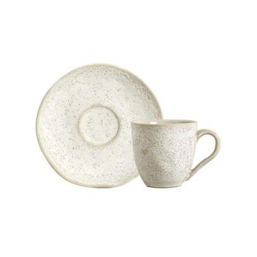 Imagem de Conjunto com 6 Xícaras de Café com Pires Orgânico Vanilla 120ml - Port