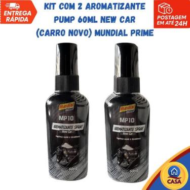 Imagem de Aromatizante Pump 60ml New Car (carro novo) Mundial Prime - Kit com 2 