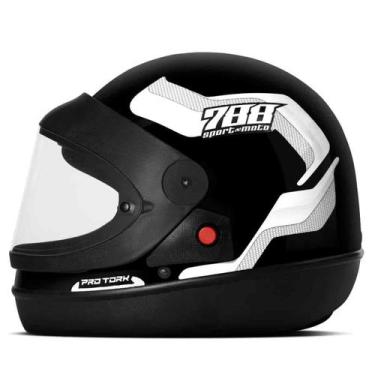 Imagem de Capacete Fechado Automático Pro Tork Sport Moto 788, BRANCO, 58