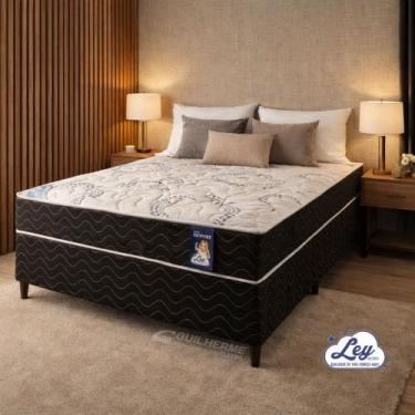 Imagem de Cama Casal Molas Ensacadas Conjunto box Casal Padrão Isofort América P