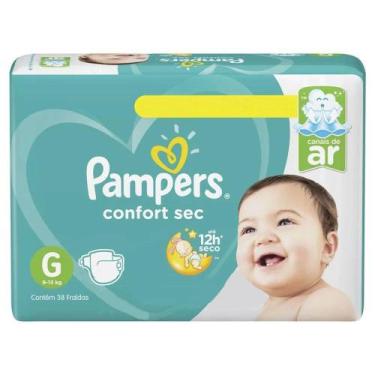 Imagem de Fralda Descartável Pampers Confort Mega G Com 38 Unidades
